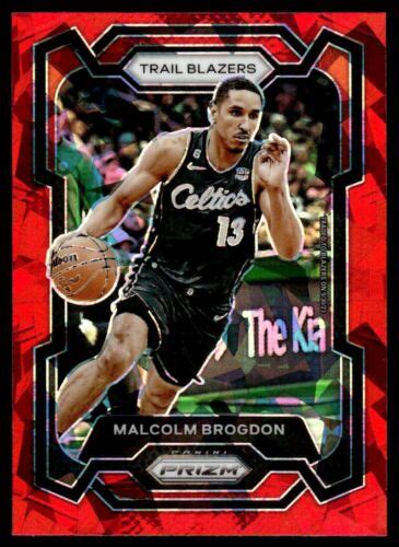 2023 24 Panini Prizm Red Ice Malcolm Brogdon Portland Trail Blazers 10