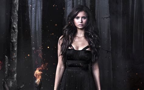 nina dobrev vampire diaries wallpaper