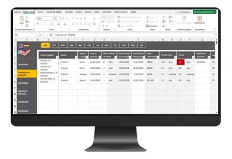 Planilha De Controle E Gest O De Aluguel De Carros Em Excel