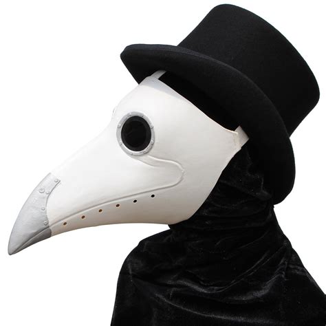 Buy Partyhopwhite Rubber Plague Doctor Halloween Long Nose Bird Beek