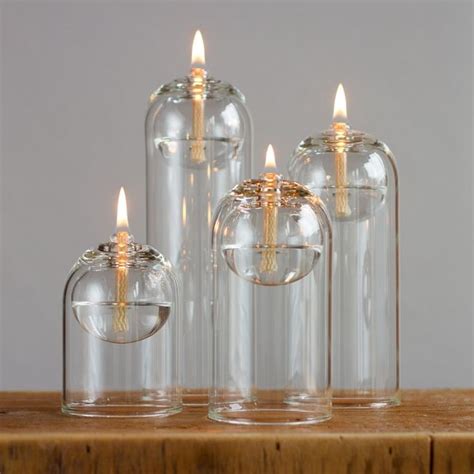 Refillable Glass Oil Candles Barn Mirror Wall Decor