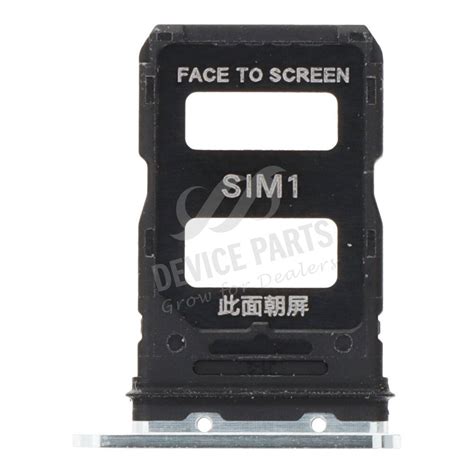 Sim Card Tray For Xiaomi 13 Dual Card Version Silver Ori