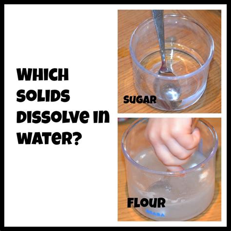 Which solids dissolve in water 