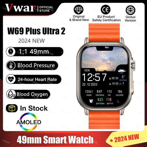 VWAR W69 PLUS 2 Smart Watch Ultra 2 49mm AMOLED Always On Display 2GB