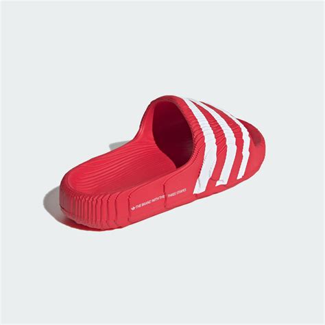 Adidas Adilette 22 Slides Red Adidas Uae