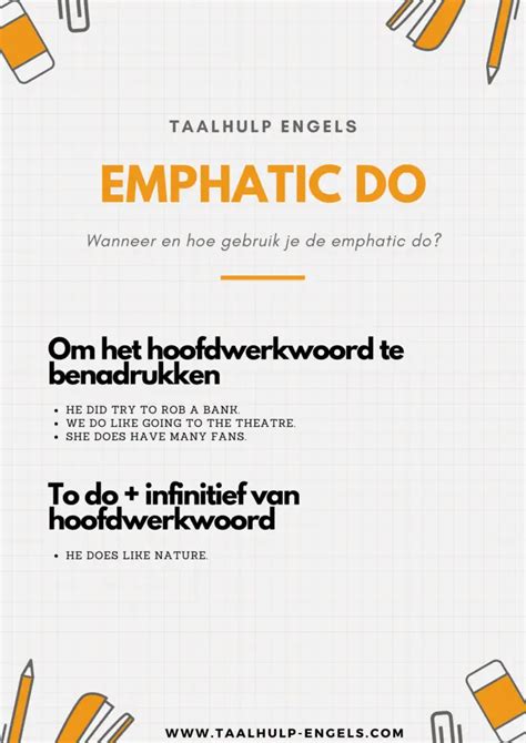 Emphatic Do In Het Engels Taalhulp Engels