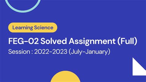 FEG 02 Solved Assignment 2022 2023 July January IGNOU BCA BDP B