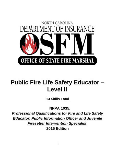 Pdf Public Fire Life Safety Educator Level Ii · Pdf Filepublic Fire Life Safety Educator