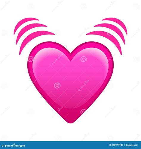 Heart Beats Large Size Of Emoji Romance Icon Stock Vector