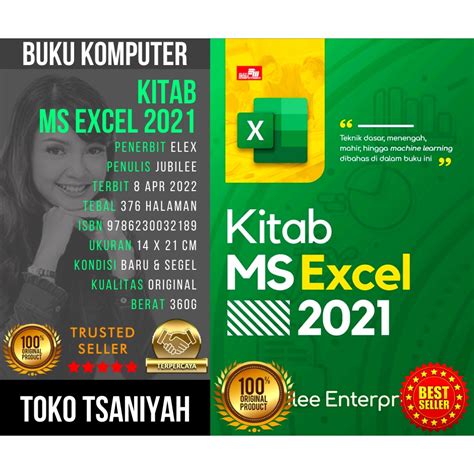 Jual Buku Microsoft Excel Lengkap Kitab Ms Excel Jubilee