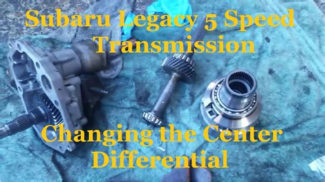 How To Change The Center Differential In A Subaru Speed Transmission