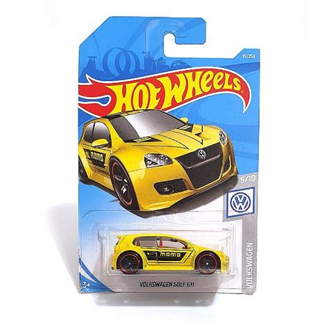 Hot Wheels Volkswagen Golf GTI Amarelo Volkswagen Mini Hunts