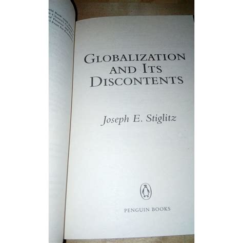 Globalization And Its Discontents Joseph E Stiglitz Emag Ro