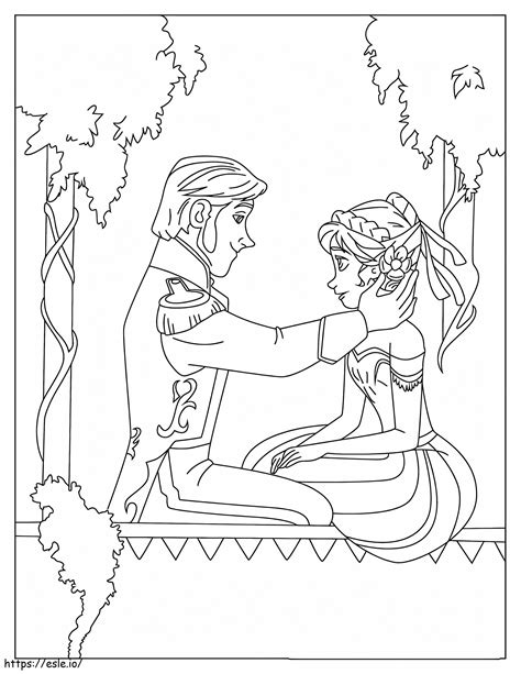 Frozen Coloring Pages Anna And Hans