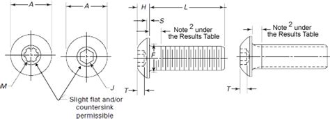 Button Head Socket Cap Screw Dimensions