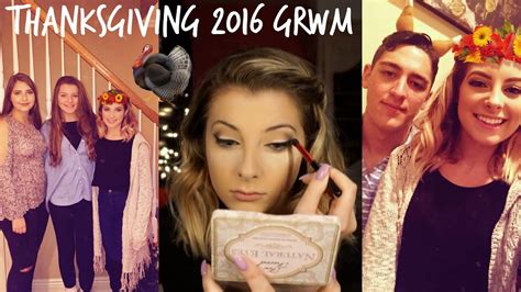 Thanksgiving 2016 GRWM Makeup Hair YouTube