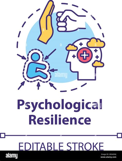 Psychological Resilience Concept Icon Stress Protection Ability To