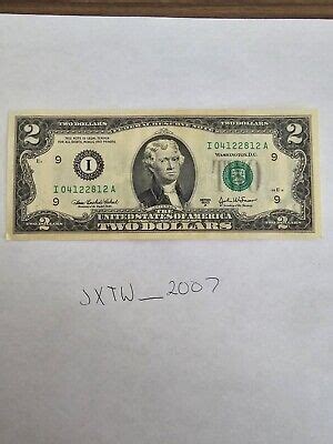 2 Dollar Bill 2003 Series A EBay