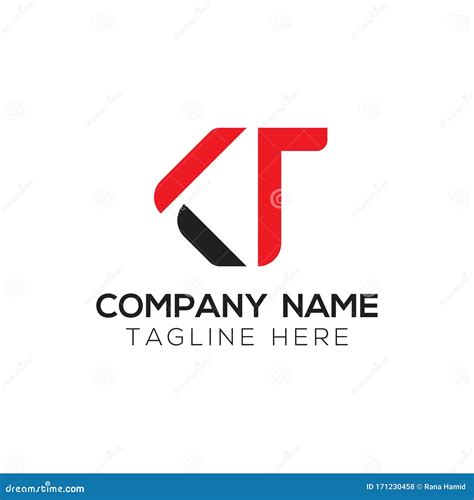 Initial Kt Logo Design Vector Template Abstract Letter Kt Linked Logo