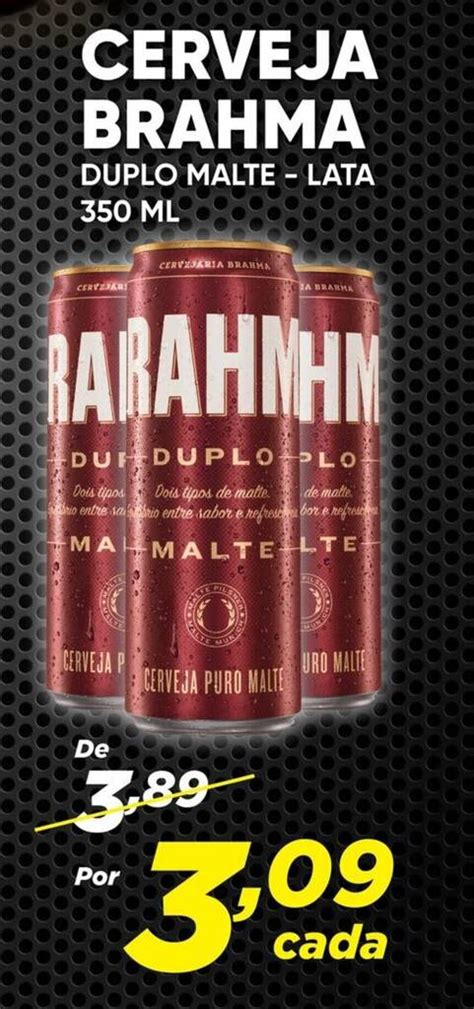 CERVEJA BRAHMA DUPLO MALTE LATA 350 ML Oferta Na Dia