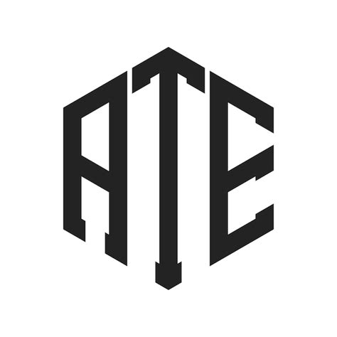 premium vector ate logo design initial letter ate monogram logo