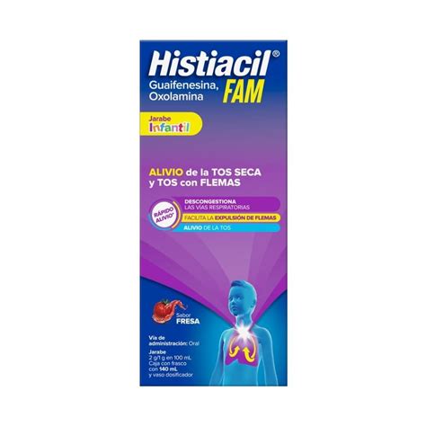 Histiacil Fa Histiacil Fam Tos Jarabe Infantil Sabor Fresa Ml