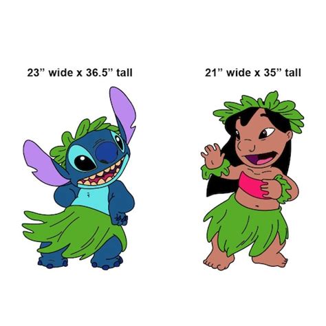 Lilo Stitch Cutouts Lilo Stitch Lilo Stitch Yard Signs Lilo And