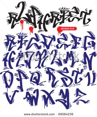 8 Hip Hop Graffiti Font Alphabet Images - Hip Hop Graffiti Fonts ...