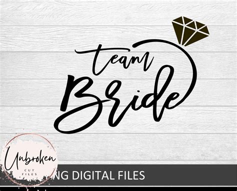 Bridal Party Svg Bundle Team Bride Svg Bridal Party Svg Wedding