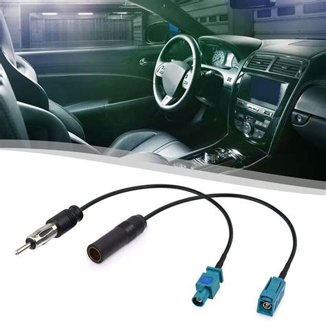 Car Stereo Fm Am Radio Antenna Adapter Cable Fakra Z To Din