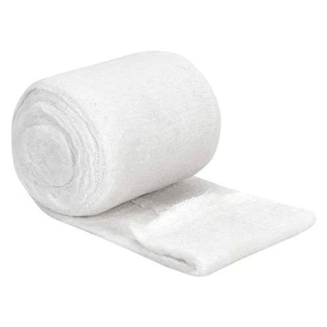 White Cotton Gamjee Roll For Clinic Hospital Pattern Plain At Rs