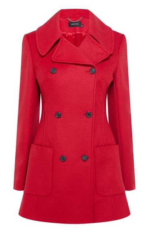 Classic Reefer Coat Luxury Womens Shopall Karen Millen Outlet Clothing Cold Weather Coat