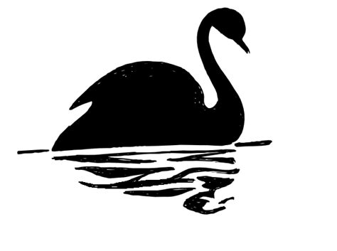 Swan Silhouette Clip Art at Clker.com - vector clip art online, royalty free & public domain