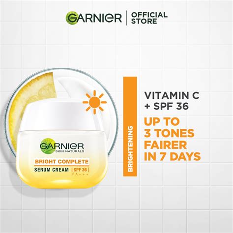 Garnier Bright Complete Day Cream Spf Facial Moisturizer For