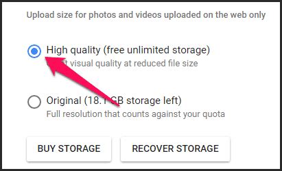 How To Enable Google Photos Unlimited Storage Upload Limit