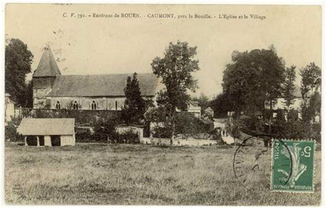 Ressource Caumont L Eglise Et Le Village Mnesys