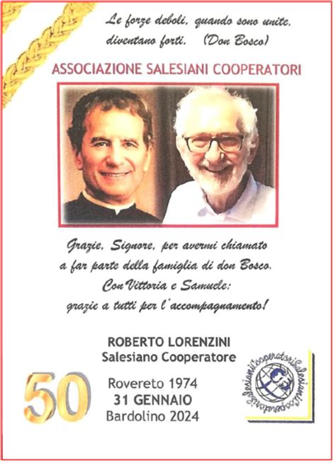 Associazione Salesiani Cooperatori Italie Malte MOR 50 Ans De