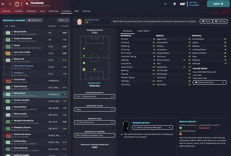 FM23 Training Schedules Best Football Manager 2023 Training Guide