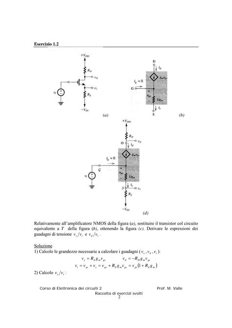 SOLUTION Esercizi Risolti Sedra Smith Studypool