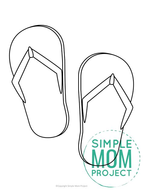 Flip Flop Template Printable Printable Templates