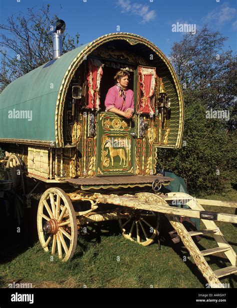 Old Gypsy Caravan England Stock Photo 6348566 Alamy