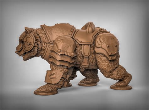 Armored Bears For Tabletop Gaming And Wargaming Etsy