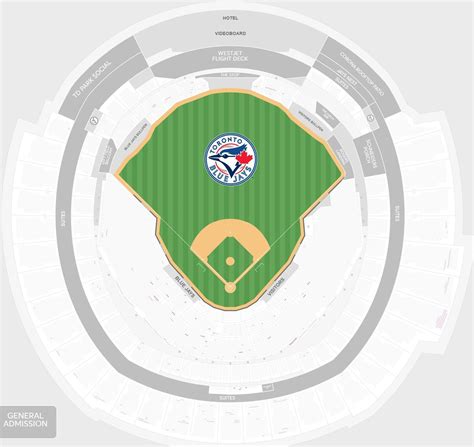Rogers Centre Seating Chart with Seat Numbers, SkyDome Seating Chart