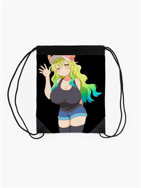 Sexy Lucoa Quetzalcoatl Lewd Boobs Dragon Maid Busty Hentai Ecchi Classic Drawstring Bag For