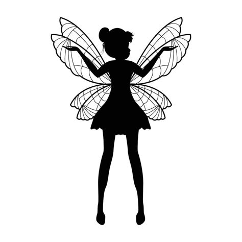 Cute Fairy Silhouette Illustration 11097029 Vector Art At Vecteezy