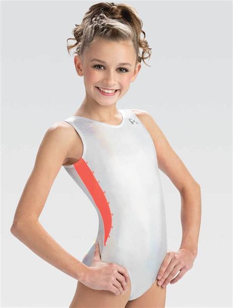 E3931 Sherbet Spectral Gk Elite Gymnastics Leotard Tank Workout Gym Leo