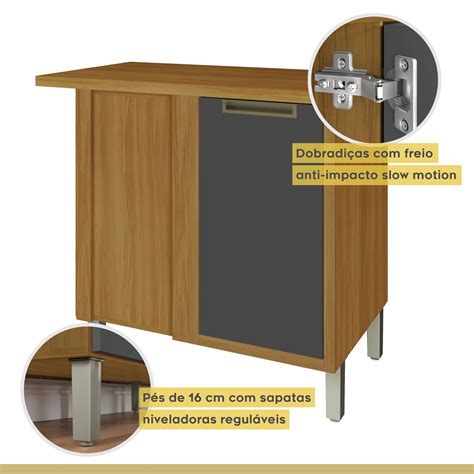 Cozinha Modulada Ngulo Pe As Balc Es A Reos Paneleiro