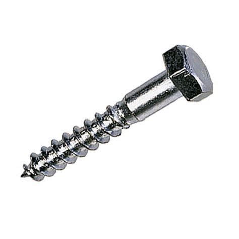 Metric Hexagonal Head Coach Screw Bright Zinc Plated Fixing Bolts