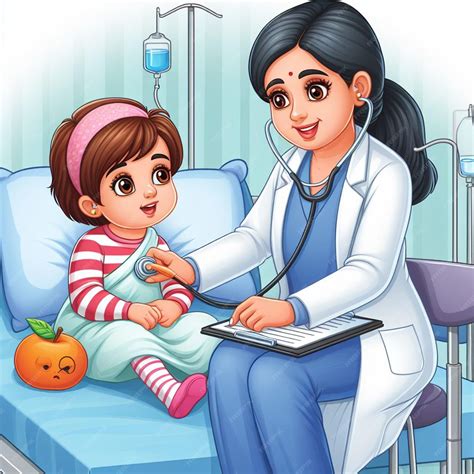 Premium Photo Doctor With Kids In Hospital Cartoon Images Cartoon