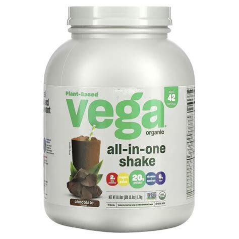 Vega Organic All In One Shake Chocolate 42 Servings Vitacost